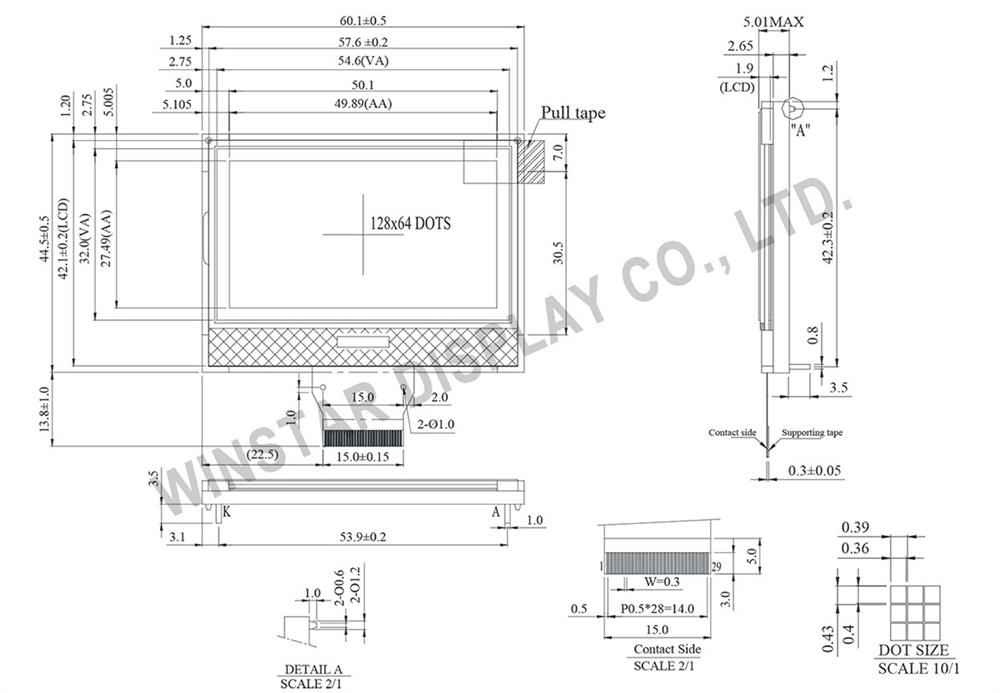 128x64 COG LCD Module